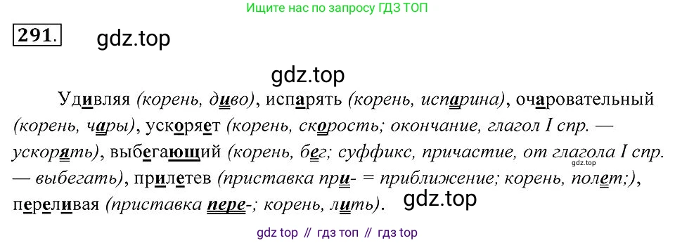 Русский язык, 7 класс Учебник, авторы: Пименова Светлана Николаевна, Еремеева Ангелина Павловна, Купалова Александра Юльевна, Лидман-Орлова Галина Кузьминична, Молодцова Светлана Николаевна, Пичугов Юрий Степанович, издательство Просвещение, Москва, 2021, белого цвета, страница 109, номер 291, Решение 2