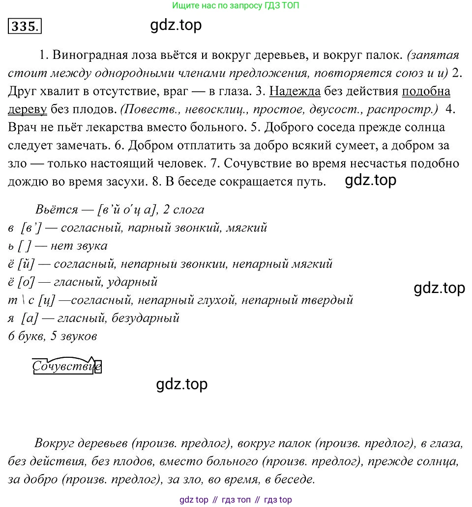 Русский язык, 7 класс Учебник, авторы: Пименова Светлана Николаевна, Еремеева Ангелина Павловна, Купалова Александра Юльевна, Лидман-Орлова Галина Кузьминична, Молодцова Светлана Николаевна, Пичугов Юрий Степанович, издательство Просвещение, Москва, 2021, белого цвета, страница 127, номер 335, Решение 2