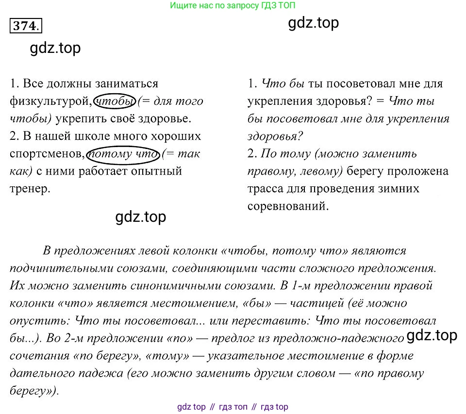 Русский язык, 7 класс Учебник, авторы: Пименова Светлана Николаевна, Еремеева Ангелина Павловна, Купалова Александра Юльевна, Лидман-Орлова Галина Кузьминична, Молодцова Светлана Николаевна, Пичугов Юрий Степанович, издательство Просвещение, Москва, 2021, белого цвета, страница 143, номер 374, Решение 2