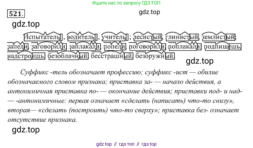 Русский язык, 7 класс Учебник, авторы: Пименова Светлана Николаевна, Еремеева Ангелина Павловна, Купалова Александра Юльевна, Лидман-Орлова Галина Кузьминична, Молодцова Светлана Николаевна, Пичугов Юрий Степанович, издательство Просвещение, Москва, 2021, белого цвета, страница 199, номер 521, Решение 2