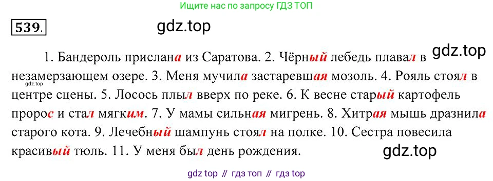 Русский язык, 7 класс Учебник, авторы: Пименова Светлана Николаевна, Еремеева Ангелина Павловна, Купалова Александра Юльевна, Лидман-Орлова Галина Кузьминична, Молодцова Светлана Николаевна, Пичугов Юрий Степанович, издательство Просвещение, Москва, 2021, белого цвета, страница 205, номер 539, Решение 2