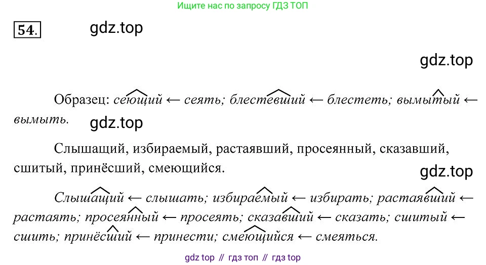 Русский язык, 7 класс Учебник, авторы: Пименова Светлана Николаевна, Еремеева Ангелина Павловна, Купалова Александра Юльевна, Лидман-Орлова Галина Кузьминична, Молодцова Светлана Николаевна, Пичугов Юрий Степанович, издательство Просвещение, Москва, 2021, белого цвета, страница 25, номер 54, Решение 2