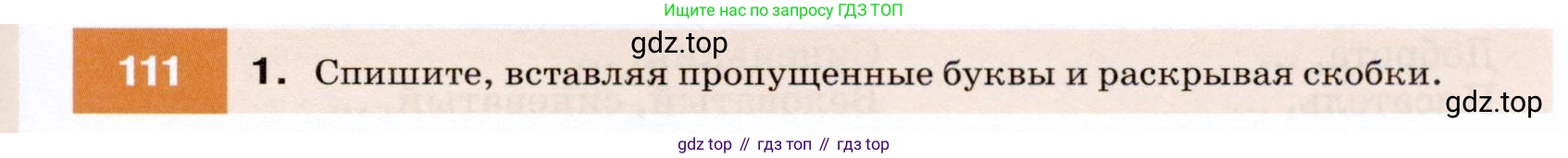 ГДЗ Русский язык, 7 класс Учебник, авторы: Разумовская Маргарита Михайловна, Львова Светлана Ивановна, Капинос Валентина Ивановна, Львов Валентин Витальевич, Сергеева Наталья Николаевна, Соловейчик Марина Сергеевна, издательство Просвещение, Москва, 2021, белого цвета, страница 41, номер 111, Условие