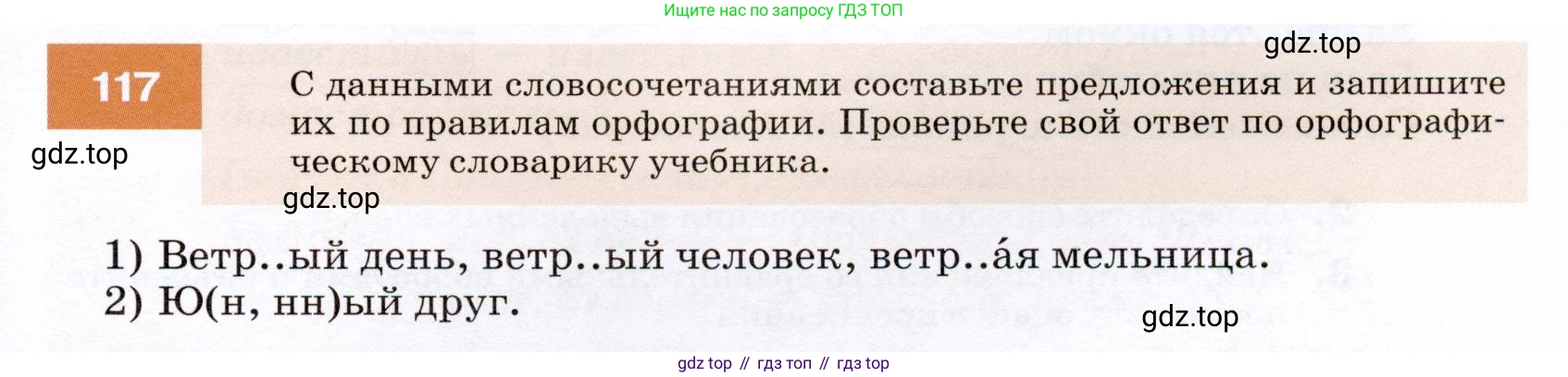 ГДЗ Русский язык, 7 класс Учебник, авторы: Разумовская Маргарита Михайловна, Львова Светлана Ивановна, Капинос Валентина Ивановна, Львов Валентин Витальевич, Сергеева Наталья Николаевна, Соловейчик Марина Сергеевна, издательство Просвещение, Москва, 2021, белого цвета, страница 43, номер 117, Условие