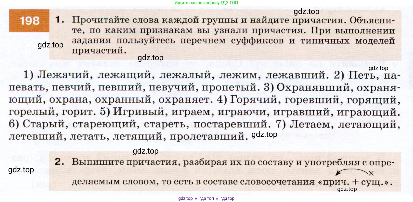 ГДЗ Русский язык, 7 класс Учебник, авторы: Разумовская Маргарита Михайловна, Львова Светлана Ивановна, Капинос Валентина Ивановна, Львов Валентин Витальевич, Сергеева Наталья Николаевна, Соловейчик Марина Сергеевна, издательство Просвещение, Москва, 2021, белого цвета, страница 72, номер 198, Условие