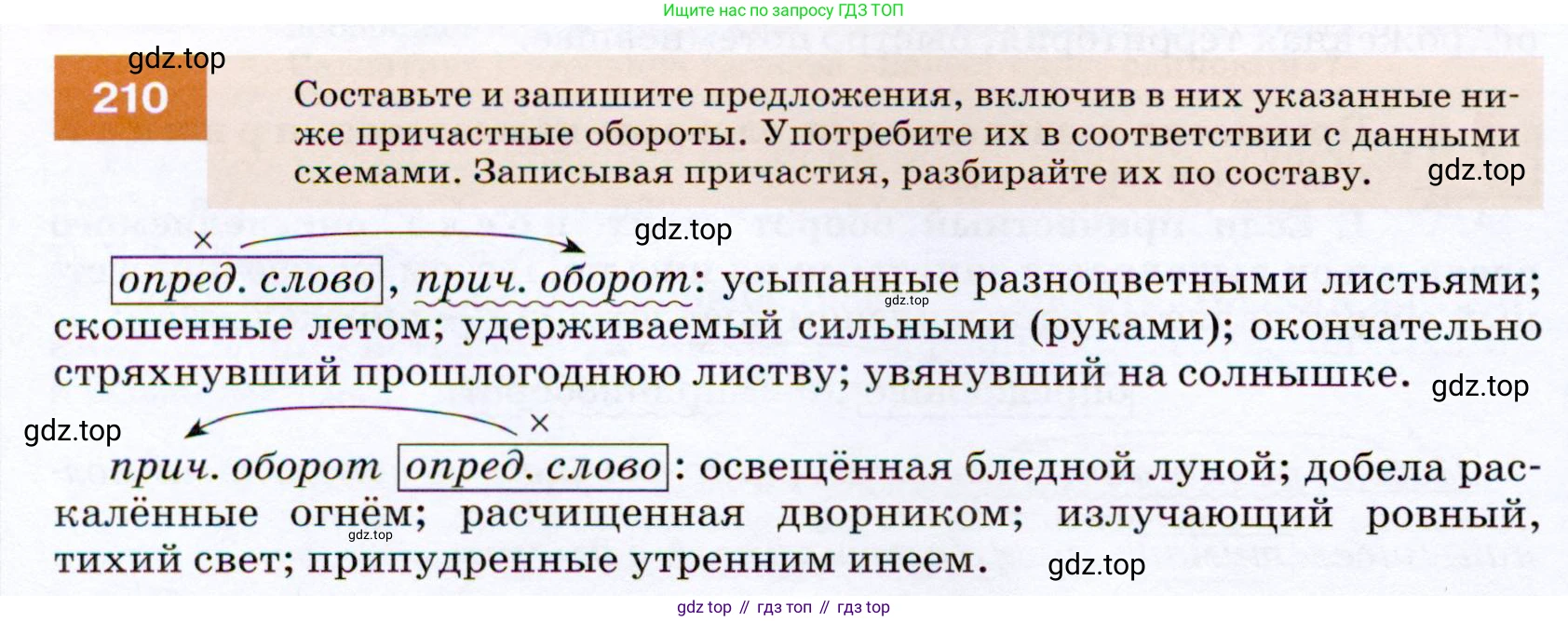 ГДЗ Русский язык, 7 класс Учебник, авторы: Разумовская Маргарита Михайловна, Львова Светлана Ивановна, Капинос Валентина Ивановна, Львов Валентин Витальевич, Сергеева Наталья Николаевна, Соловейчик Марина Сергеевна, издательство Просвещение, Москва, 2021, белого цвета, страница 76, номер 210, Условие