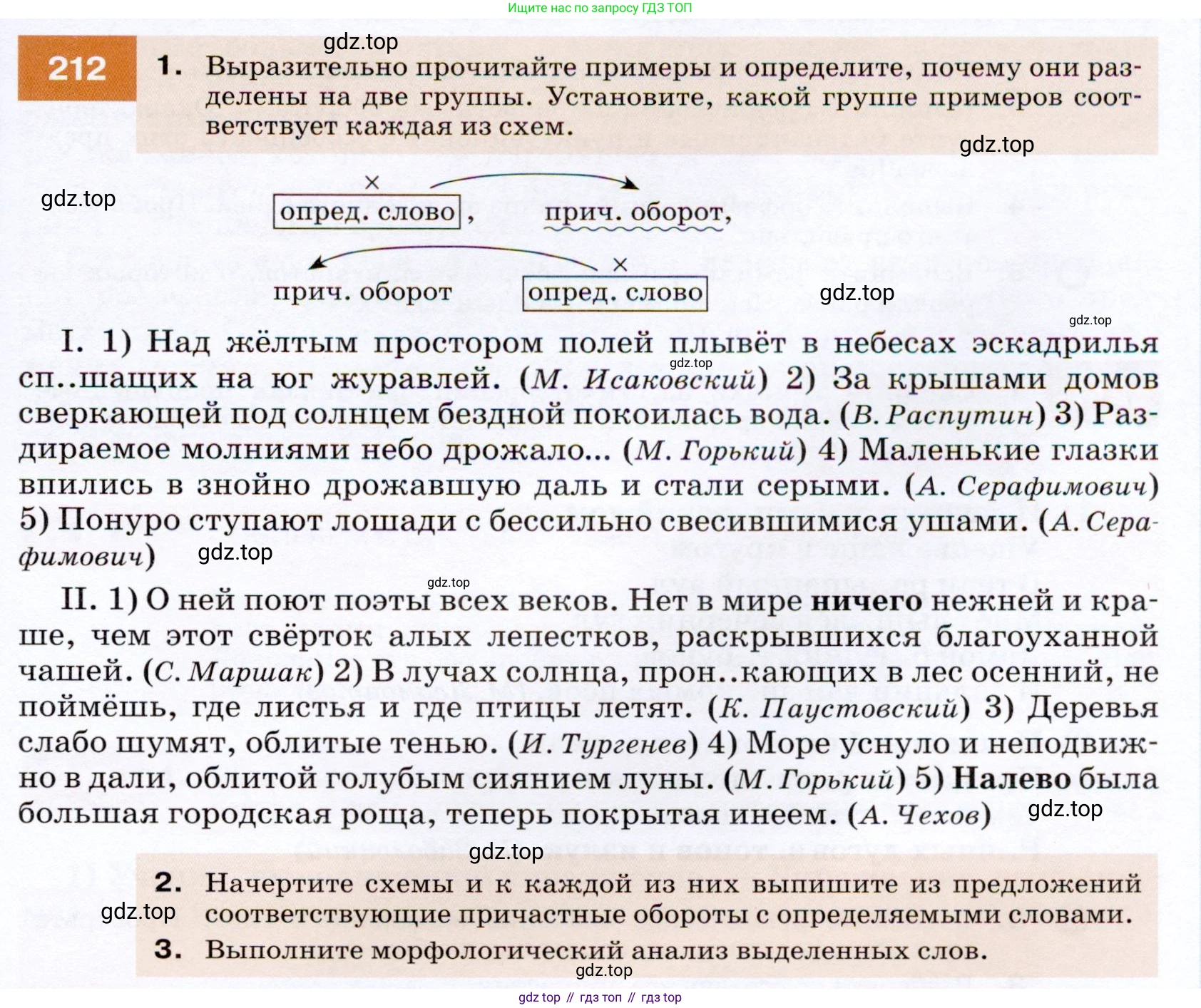 ГДЗ Русский язык, 7 класс Учебник, авторы: Разумовская Маргарита Михайловна, Львова Светлана Ивановна, Капинос Валентина Ивановна, Львов Валентин Витальевич, Сергеева Наталья Николаевна, Соловейчик Марина Сергеевна, издательство Просвещение, Москва, 2021, белого цвета, страница 77, номер 212, Условие