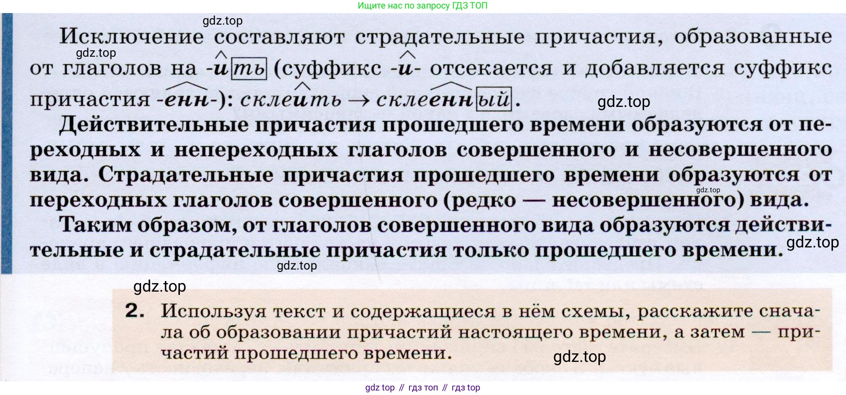 ГДЗ Русский язык, 7 класс Учебник, авторы: Разумовская Маргарита Михайловна, Львова Светлана Ивановна, Капинос Валентина Ивановна, Львов Валентин Витальевич, Сергеева Наталья Николаевна, Соловейчик Марина Сергеевна, издательство Просвещение, Москва, 2021, белого цвета, страница 80, номер 217, Условие (продолжение 2)