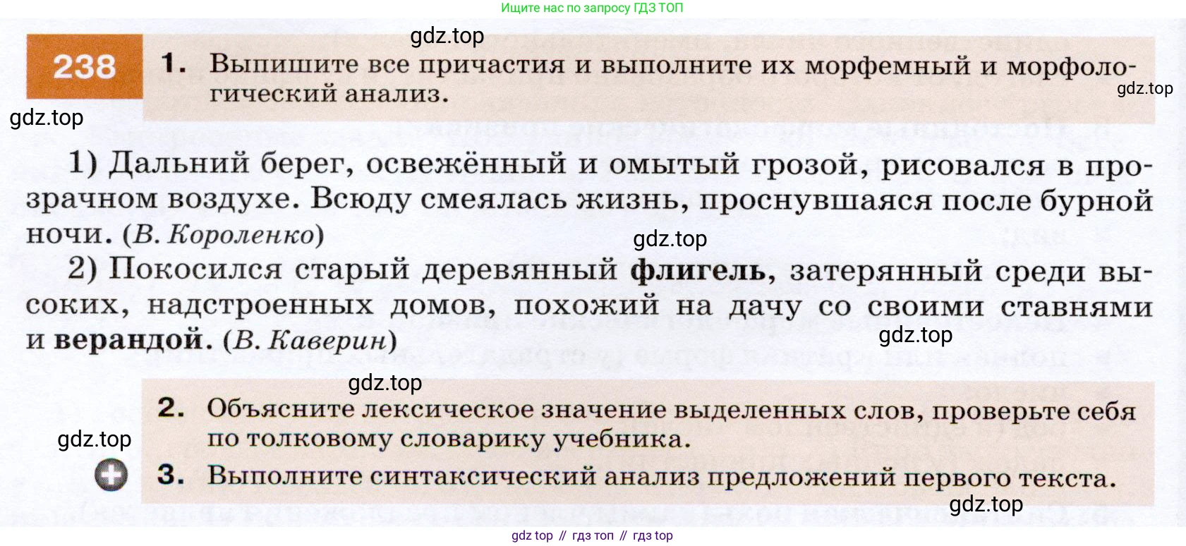 ГДЗ Русский язык, 7 класс Учебник, авторы: Разумовская Маргарита Михайловна, Львова Светлана Ивановна, Капинос Валентина Ивановна, Львов Валентин Витальевич, Сергеева Наталья Николаевна, Соловейчик Марина Сергеевна, издательство Просвещение, Москва, 2021, белого цвета, страница 88, номер 238, Условие