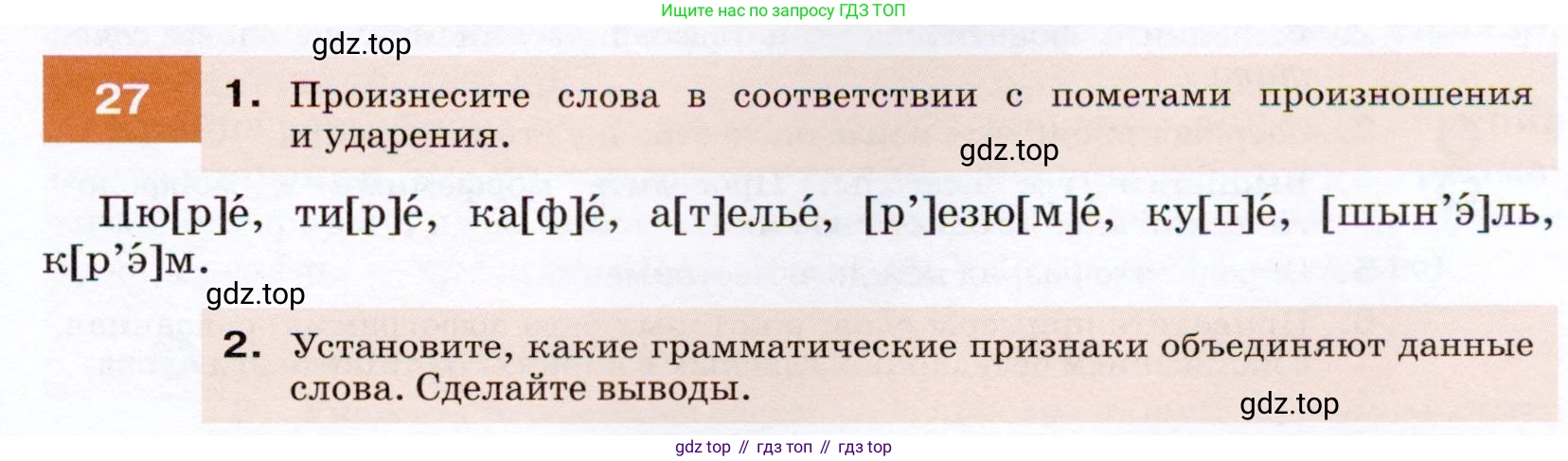 ГДЗ Русский язык, 7 класс Учебник, авторы: Разумовская Маргарита Михайловна, Львова Светлана Ивановна, Капинос Валентина Ивановна, Львов Валентин Витальевич, Сергеева Наталья Николаевна, Соловейчик Марина Сергеевна, издательство Просвещение, Москва, 2021, белого цвета, страница 15, номер 27, Условие