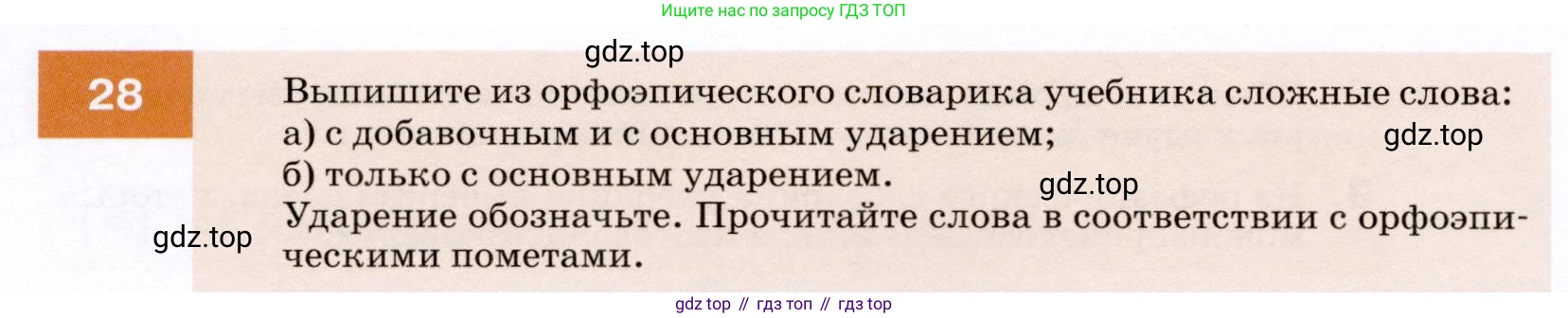 ГДЗ Русский язык, 7 класс Учебник, авторы: Разумовская Маргарита Михайловна, Львова Светлана Ивановна, Капинос Валентина Ивановна, Львов Валентин Витальевич, Сергеева Наталья Николаевна, Соловейчик Марина Сергеевна, издательство Просвещение, Москва, 2021, белого цвета, страница 16, номер 28, Условие
