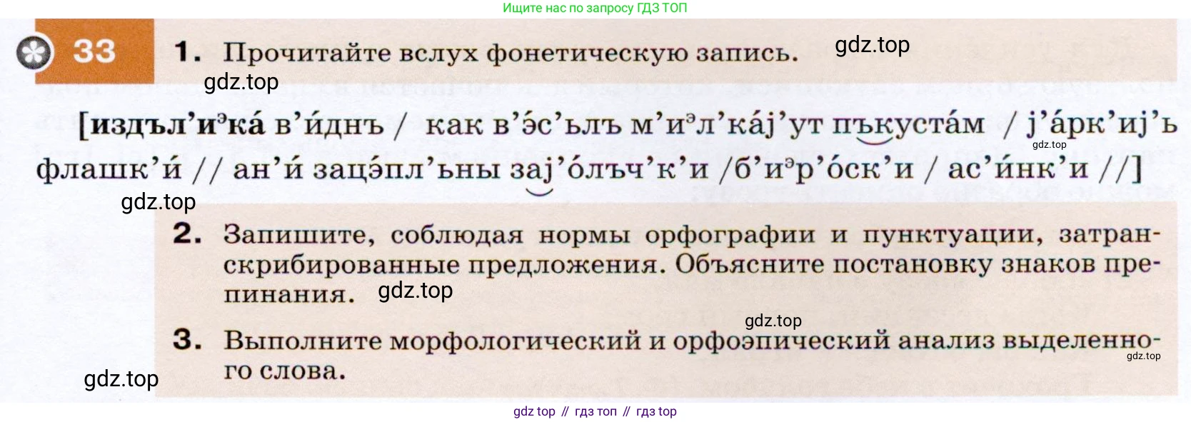 ГДЗ Русский язык, 7 класс Учебник, авторы: Разумовская Маргарита Михайловна, Львова Светлана Ивановна, Капинос Валентина Ивановна, Львов Валентин Витальевич, Сергеева Наталья Николаевна, Соловейчик Марина Сергеевна, издательство Просвещение, Москва, 2021, белого цвета, страница 17, номер 33, Условие