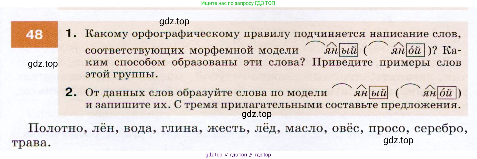 ГДЗ Русский язык, 7 класс Учебник, авторы: Разумовская Маргарита Михайловна, Львова Светлана Ивановна, Капинос Валентина Ивановна, Львов Валентин Витальевич, Сергеева Наталья Николаевна, Соловейчик Марина Сергеевна, издательство Просвещение, Москва, 2021, белого цвета, страница 22, номер 48, Условие