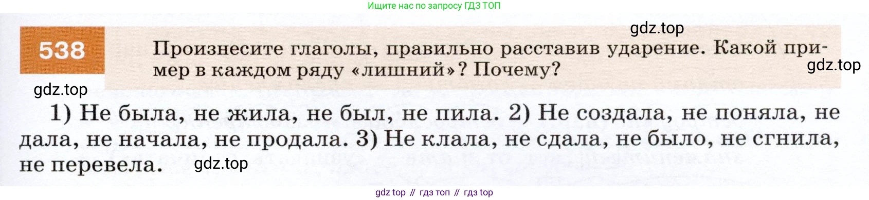 ГДЗ Русский язык, 7 класс Учебник, авторы: Разумовская Маргарита Михайловна, Львова Светлана Ивановна, Капинос Валентина Ивановна, Львов Валентин Витальевич, Сергеева Наталья Николаевна, Соловейчик Марина Сергеевна, издательство Просвещение, Москва, 2021, белого цвета, страница 207, номер 538, Условие