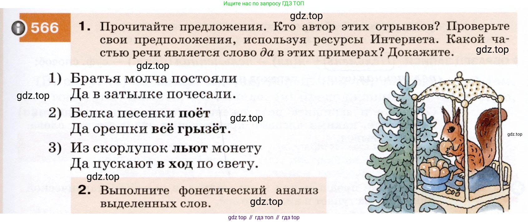 ГДЗ Русский язык, 7 класс Учебник, авторы: Разумовская Маргарита Михайловна, Львова Светлана Ивановна, Капинос Валентина Ивановна, Львов Валентин Витальевич, Сергеева Наталья Николаевна, Соловейчик Марина Сергеевна, издательство Просвещение, Москва, 2021, белого цвета, страница 217, номер 566, Условие