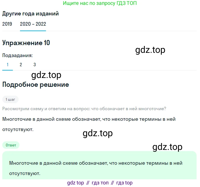 ГДЗ Русский язык, 7 класс Учебник, авторы: Разумовская Маргарита Михайловна, Львова Светлана Ивановна, Капинос Валентина Ивановна, Львов Валентин Витальевич, Сергеева Наталья Николаевна, Соловейчик Марина Сергеевна, издательство Просвещение, Москва, 2021, белого цвета, страница 8, номер 10, Решение 1