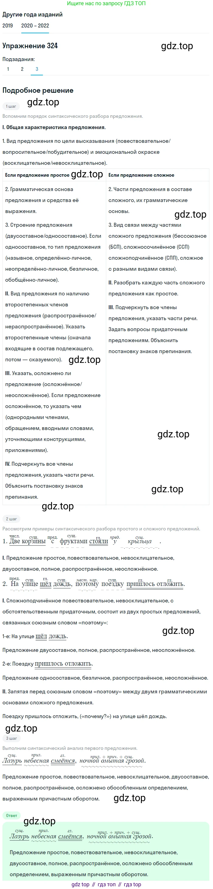 ГДЗ Русский язык, 7 класс Учебник, авторы: Разумовская Маргарита Михайловна, Львова Светлана Ивановна, Капинос Валентина Ивановна, Львов Валентин Витальевич, Сергеева Наталья Николаевна, Соловейчик Марина Сергеевна, издательство Просвещение, Москва, 2021, белого цвета, страница 122, номер 324, Решение 1 (продолжение 3)