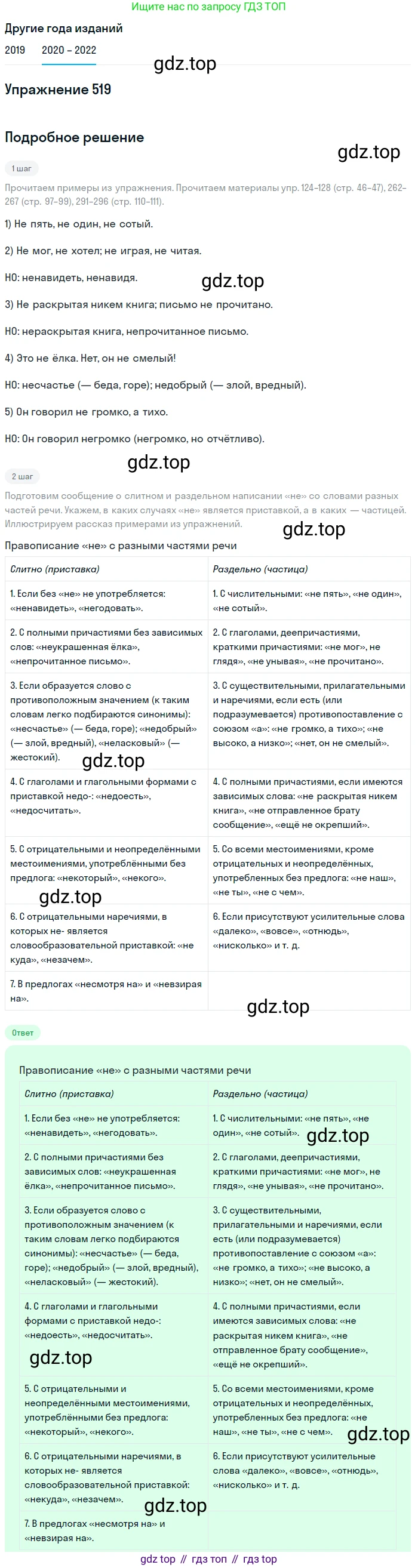 ГДЗ Русский язык, 7 класс Учебник, авторы: Разумовская Маргарита Михайловна, Львова Светлана Ивановна, Капинос Валентина Ивановна, Львов Валентин Витальевич, Сергеева Наталья Николаевна, Соловейчик Марина Сергеевна, издательство Просвещение, Москва, 2021, белого цвета, страница 198, номер 519, Решение 1