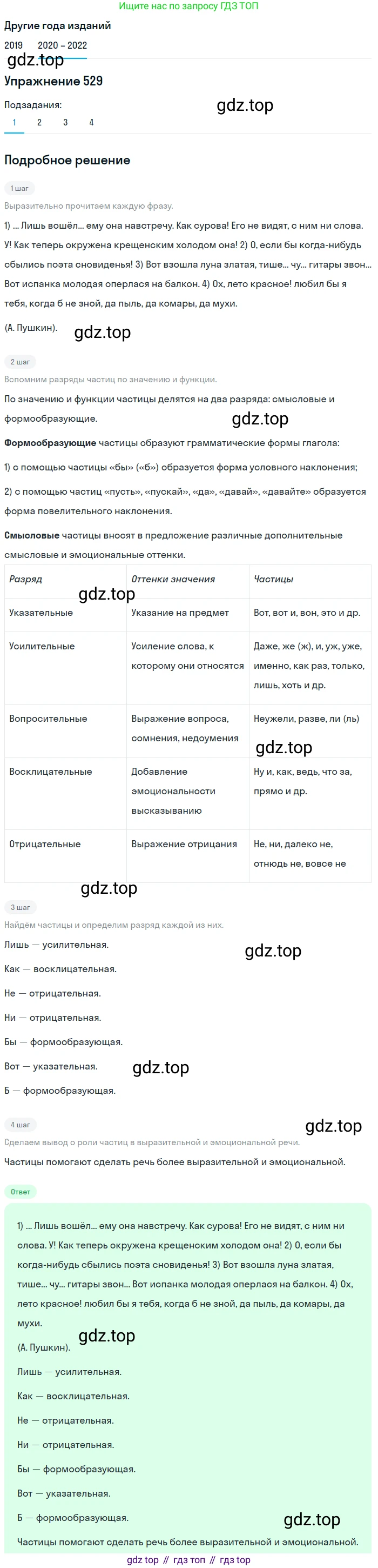 ГДЗ Русский язык, 7 класс Учебник, авторы: Разумовская Маргарита Михайловна, Львова Светлана Ивановна, Капинос Валентина Ивановна, Львов Валентин Витальевич, Сергеева Наталья Николаевна, Соловейчик Марина Сергеевна, издательство Просвещение, Москва, 2021, белого цвета, страница 203, номер 529, Решение 1 (продолжение 3)