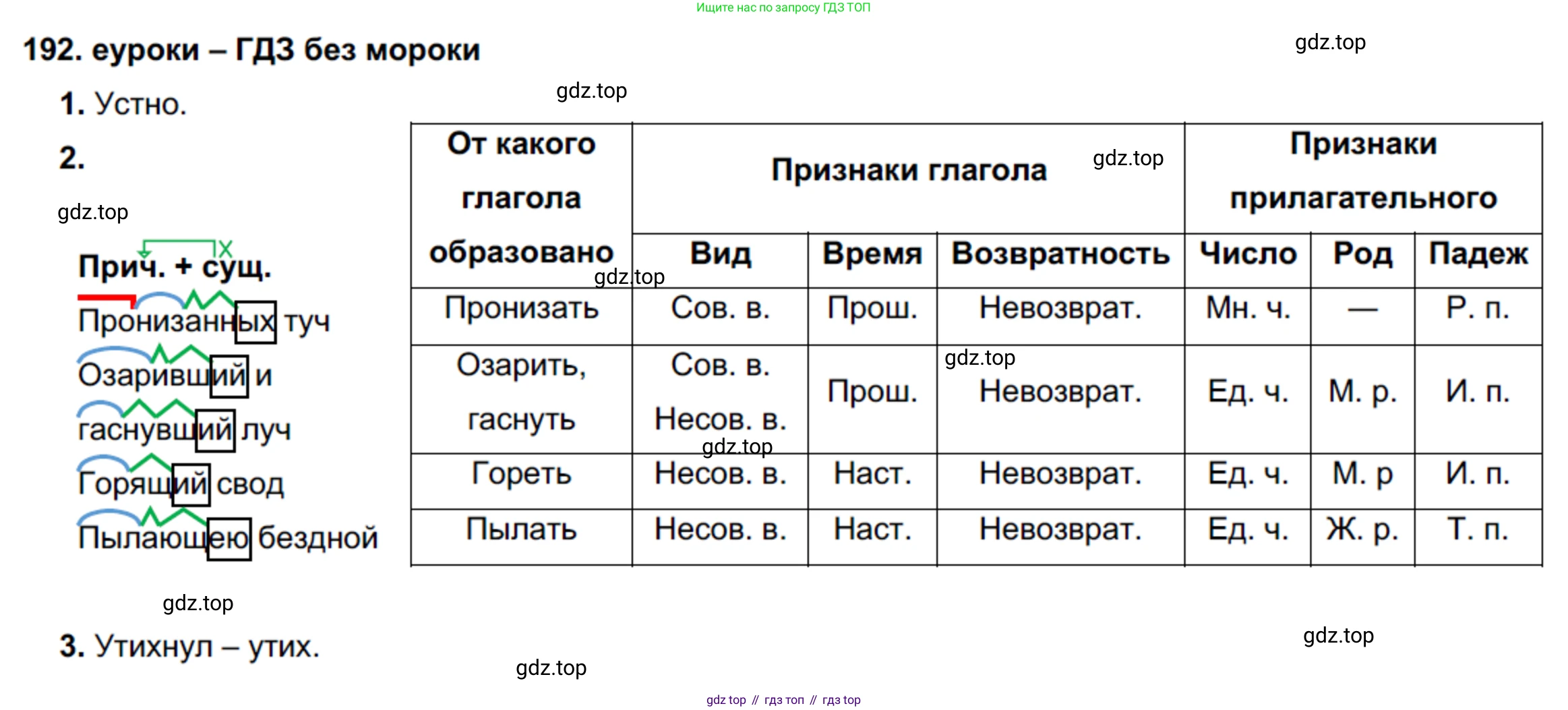 ГДЗ Русский язык, 7 класс Учебник, авторы: Разумовская Маргарита Михайловна, Львова Светлана Ивановна, Капинос Валентина Ивановна, Львов Валентин Витальевич, Сергеева Наталья Николаевна, Соловейчик Марина Сергеевна, издательство Просвещение, Москва, 2021, белого цвета, страница 69, номер 192, Решение 2