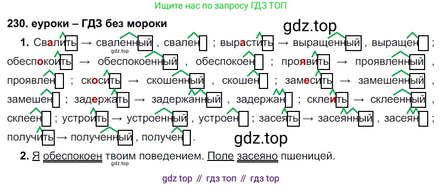 ГДЗ Русский язык, 7 класс Учебник, авторы: Разумовская Маргарита Михайловна, Львова Светлана Ивановна, Капинос Валентина Ивановна, Львов Валентин Витальевич, Сергеева Наталья Николаевна, Соловейчик Марина Сергеевна, издательство Просвещение, Москва, 2021, белого цвета, страница 85, номер 230, Решение 2