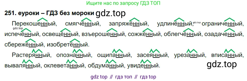 ГДЗ Русский язык, 7 класс Учебник, авторы: Разумовская Маргарита Михайловна, Львова Светлана Ивановна, Капинос Валентина Ивановна, Львов Валентин Витальевич, Сергеева Наталья Николаевна, Соловейчик Марина Сергеевна, издательство Просвещение, Москва, 2021, белого цвета, страница 92, номер 251, Решение 2