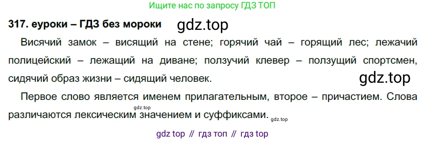 ГДЗ Русский язык, 7 класс Учебник, авторы: Разумовская Маргарита Михайловна, Львова Светлана Ивановна, Капинос Валентина Ивановна, Львов Валентин Витальевич, Сергеева Наталья Николаевна, Соловейчик Марина Сергеевна, издательство Просвещение, Москва, 2021, белого цвета, страница 120, номер 317, Решение 2