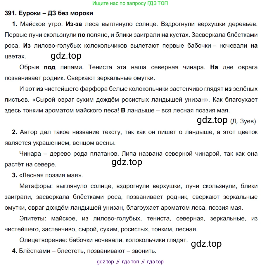 ГДЗ Русский язык, 7 класс Учебник, авторы: Разумовская Маргарита Михайловна, Львова Светлана Ивановна, Капинос Валентина Ивановна, Львов Валентин Витальевич, Сергеева Наталья Николаевна, Соловейчик Марина Сергеевна, издательство Просвещение, Москва, 2021, белого цвета, страница 148, номер 391, Решение 2