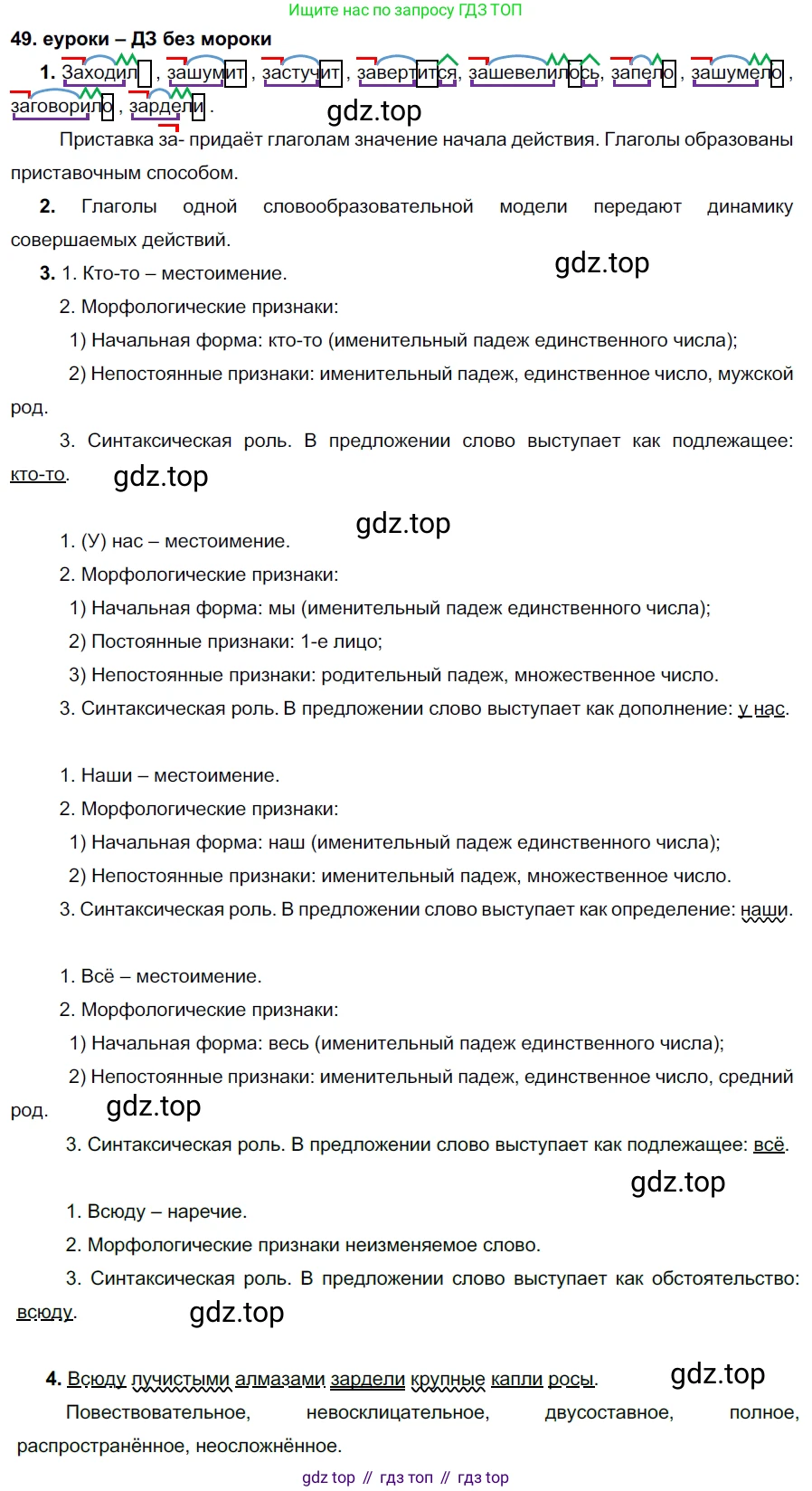 ГДЗ Русский язык, 7 класс Учебник, авторы: Разумовская Маргарита Михайловна, Львова Светлана Ивановна, Капинос Валентина Ивановна, Львов Валентин Витальевич, Сергеева Наталья Николаевна, Соловейчик Марина Сергеевна, издательство Просвещение, Москва, 2021, белого цвета, страница 22, номер 49, Решение 2