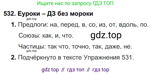 ГДЗ Русский язык, 7 класс Учебник, авторы: Разумовская Маргарита Михайловна, Львова Светлана Ивановна, Капинос Валентина Ивановна, Львов Валентин Витальевич, Сергеева Наталья Николаевна, Соловейчик Марина Сергеевна, издательство Просвещение, Москва, 2021, белого цвета, страница 204, номер 532, Решение 2