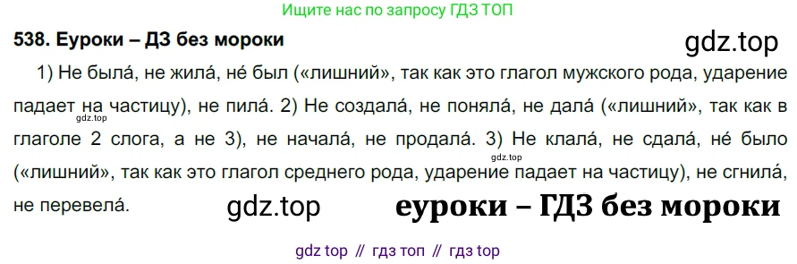 ГДЗ Русский язык, 7 класс Учебник, авторы: Разумовская Маргарита Михайловна, Львова Светлана Ивановна, Капинос Валентина Ивановна, Львов Валентин Витальевич, Сергеева Наталья Николаевна, Соловейчик Марина Сергеевна, издательство Просвещение, Москва, 2021, белого цвета, страница 207, номер 538, Решение 2