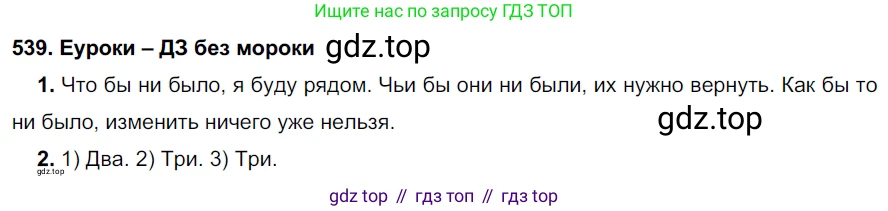 ГДЗ Русский язык, 7 класс Учебник, авторы: Разумовская Маргарита Михайловна, Львова Светлана Ивановна, Капинос Валентина Ивановна, Львов Валентин Витальевич, Сергеева Наталья Николаевна, Соловейчик Марина Сергеевна, издательство Просвещение, Москва, 2021, белого цвета, страница 207, номер 539, Решение 2