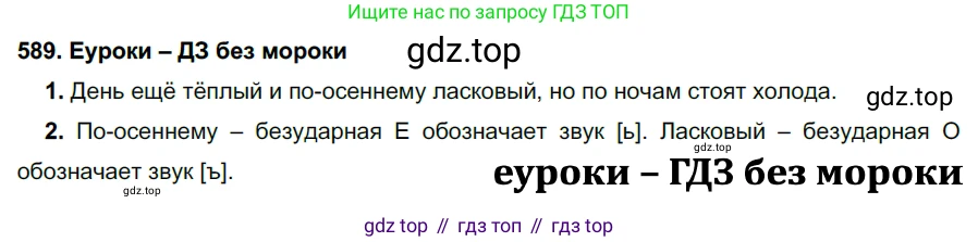 ГДЗ Русский язык, 7 класс Учебник, авторы: Разумовская Маргарита Михайловна, Львова Светлана Ивановна, Капинос Валентина Ивановна, Львов Валентин Витальевич, Сергеева Наталья Николаевна, Соловейчик Марина Сергеевна, издательство Просвещение, Москва, 2021, белого цвета, страница 226, номер 589, Решение 2