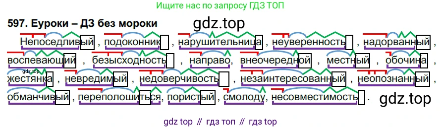 ГДЗ Русский язык, 7 класс Учебник, авторы: Разумовская Маргарита Михайловна, Львова Светлана Ивановна, Капинос Валентина Ивановна, Львов Валентин Витальевич, Сергеева Наталья Николаевна, Соловейчик Марина Сергеевна, издательство Просвещение, Москва, 2021, белого цвета, страница 228, номер 597, Решение 2