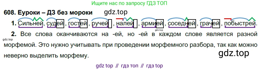 ГДЗ Русский язык, 7 класс Учебник, авторы: Разумовская Маргарита Михайловна, Львова Светлана Ивановна, Капинос Валентина Ивановна, Львов Валентин Витальевич, Сергеева Наталья Николаевна, Соловейчик Марина Сергеевна, издательство Просвещение, Москва, 2021, белого цвета, страница 231, номер 608, Решение 2