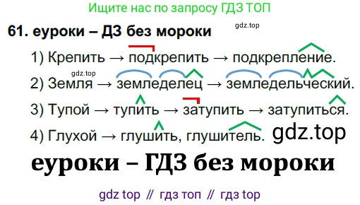 ГДЗ Русский язык, 7 класс Учебник, авторы: Разумовская Маргарита Михайловна, Львова Светлана Ивановна, Капинос Валентина Ивановна, Львов Валентин Витальевич, Сергеева Наталья Николаевна, Соловейчик Марина Сергеевна, издательство Просвещение, Москва, 2021, белого цвета, страница 25, номер 61, Решение 2