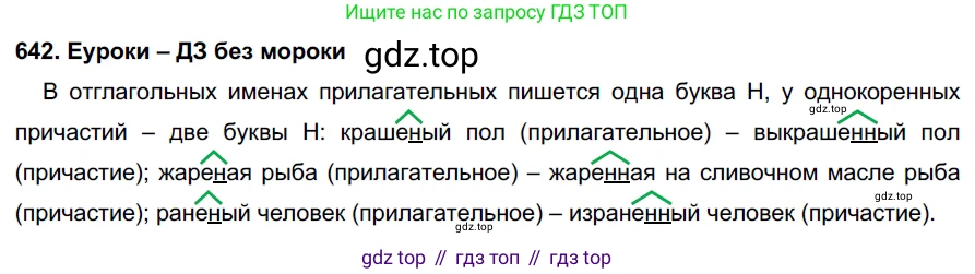 ГДЗ Русский язык, 7 класс Учебник, авторы: Разумовская Маргарита Михайловна, Львова Светлана Ивановна, Капинос Валентина Ивановна, Львов Валентин Витальевич, Сергеева Наталья Николаевна, Соловейчик Марина Сергеевна, издательство Просвещение, Москва, 2021, белого цвета, страница 244, номер 642, Решение 2