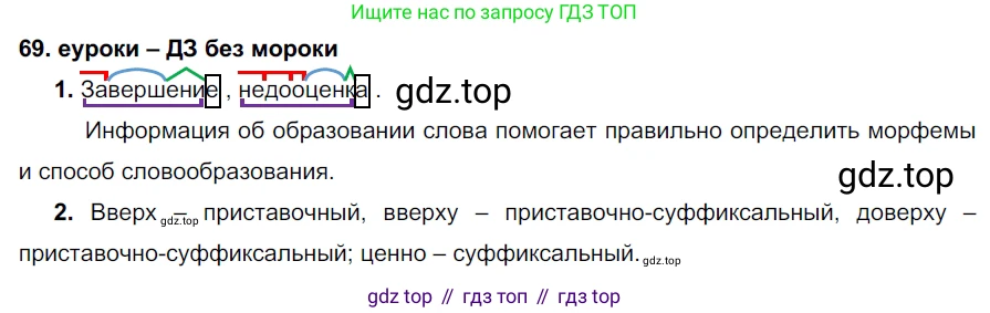 ГДЗ Русский язык, 7 класс Учебник, авторы: Разумовская Маргарита Михайловна, Львова Светлана Ивановна, Капинос Валентина Ивановна, Львов Валентин Витальевич, Сергеева Наталья Николаевна, Соловейчик Марина Сергеевна, издательство Просвещение, Москва, 2021, белого цвета, страница 27, номер 69, Решение 2