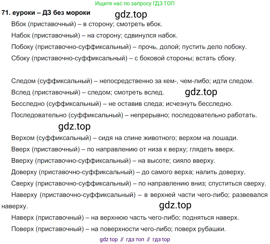 ГДЗ Русский язык, 7 класс Учебник, авторы: Разумовская Маргарита Михайловна, Львова Светлана Ивановна, Капинос Валентина Ивановна, Львов Валентин Витальевич, Сергеева Наталья Николаевна, Соловейчик Марина Сергеевна, издательство Просвещение, Москва, 2021, белого цвета, страница 28, номер 71, Решение 2