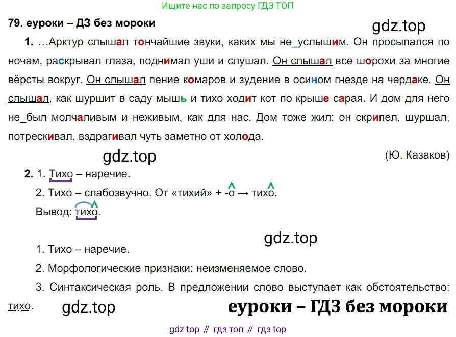 ГДЗ Русский язык, 7 класс Учебник, авторы: Разумовская Маргарита Михайловна, Львова Светлана Ивановна, Капинос Валентина Ивановна, Львов Валентин Витальевич, Сергеева Наталья Николаевна, Соловейчик Марина Сергеевна, издательство Просвещение, Москва, 2021, белого цвета, страница 31, номер 79, Решение 2