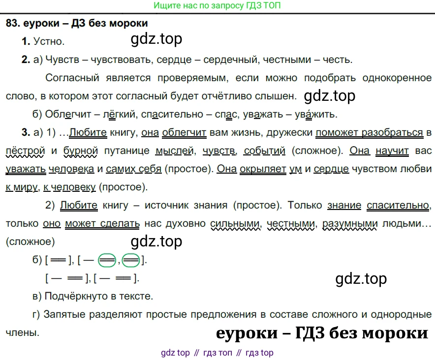 ГДЗ Русский язык, 7 класс Учебник, авторы: Разумовская Маргарита Михайловна, Львова Светлана Ивановна, Капинос Валентина Ивановна, Львов Валентин Витальевич, Сергеева Наталья Николаевна, Соловейчик Марина Сергеевна, издательство Просвещение, Москва, 2021, белого цвета, страница 33, номер 83, Решение 2