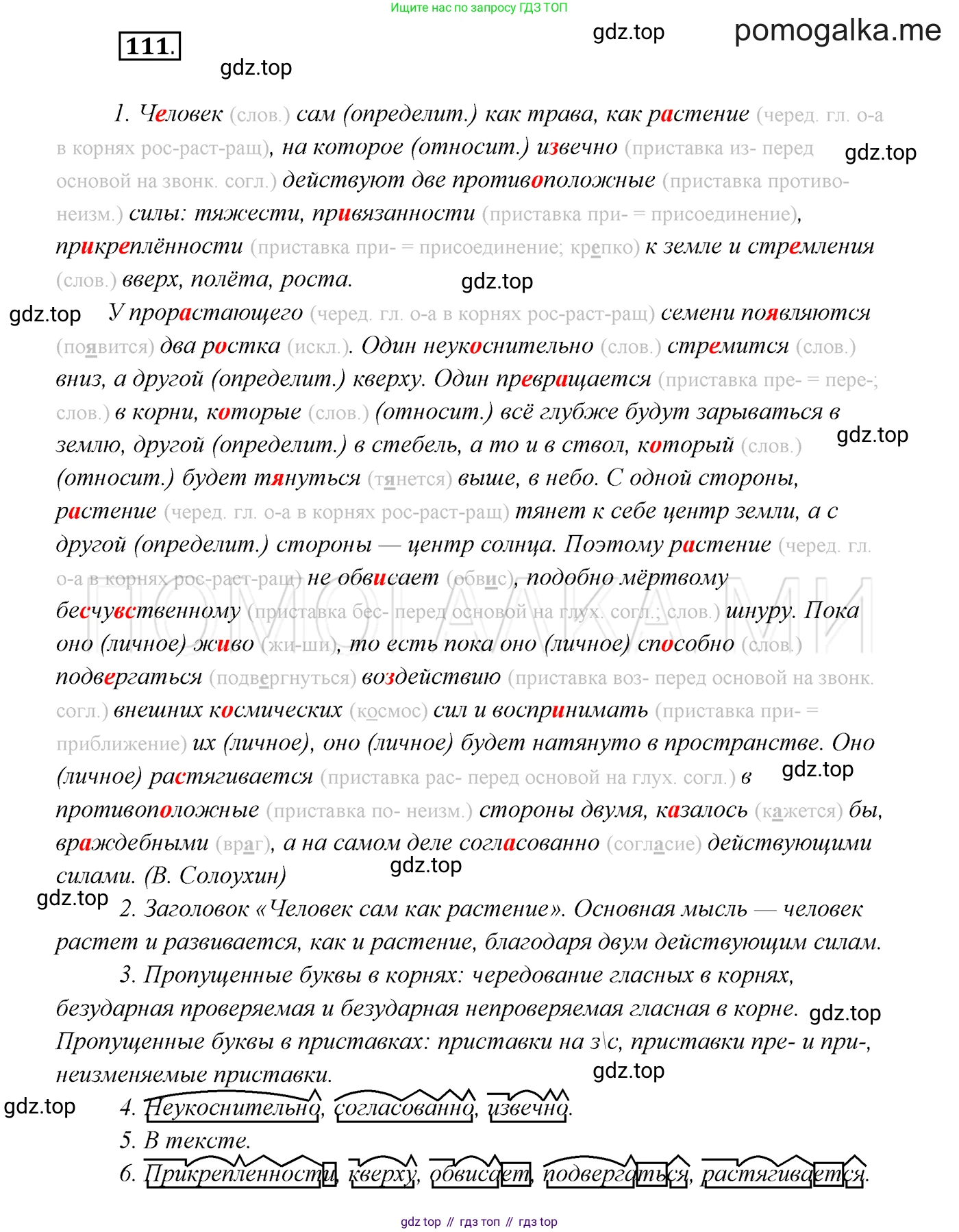ГДЗ Русский язык, 7 класс Учебник, авторы: Разумовская Маргарита Михайловна, Львова Светлана Ивановна, Капинос Валентина Ивановна, Львов Валентин Витальевич, Сергеева Наталья Николаевна, Соловейчик Марина Сергеевна, издательство Просвещение, Москва, 2021, белого цвета, страница 41, номер 111, Решение 3