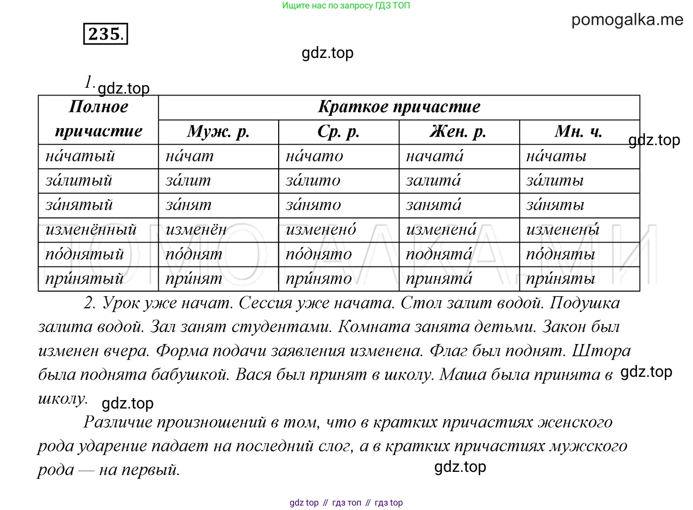 ГДЗ Русский язык, 7 класс Учебник, авторы: Разумовская Маргарита Михайловна, Львова Светлана Ивановна, Капинос Валентина Ивановна, Львов Валентин Витальевич, Сергеева Наталья Николаевна, Соловейчик Марина Сергеевна, издательство Просвещение, Москва, 2021, белого цвета, страница 86, номер 235, Решение 3