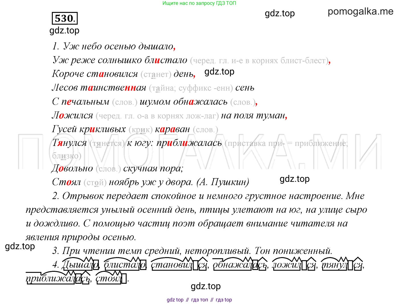 ГДЗ Русский язык, 7 класс Учебник, авторы: Разумовская Маргарита Михайловна, Львова Светлана Ивановна, Капинос Валентина Ивановна, Львов Валентин Витальевич, Сергеева Наталья Николаевна, Соловейчик Марина Сергеевна, издательство Просвещение, Москва, 2021, белого цвета, страница 203, номер 530, Решение 3