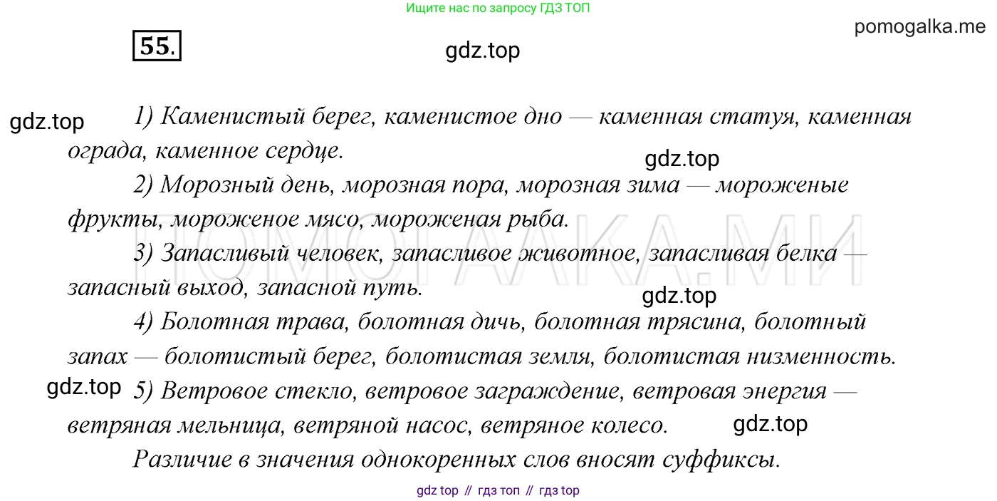 ГДЗ Русский язык, 7 класс Учебник, авторы: Разумовская Маргарита Михайловна, Львова Светлана Ивановна, Капинос Валентина Ивановна, Львов Валентин Витальевич, Сергеева Наталья Николаевна, Соловейчик Марина Сергеевна, издательство Просвещение, Москва, 2021, белого цвета, страница 24, номер 55, Решение 3