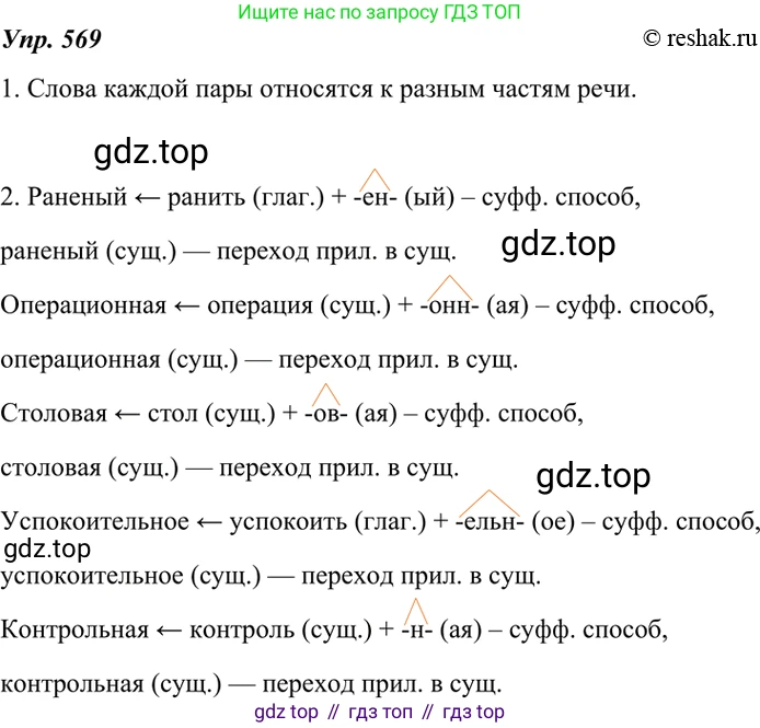 ГДЗ Русский язык, 7 класс Учебник, авторы: Разумовская Маргарита Михайловна, Львова Светлана Ивановна, Капинос Валентина Ивановна, Львов Валентин Витальевич, Сергеева Наталья Николаевна, Соловейчик Марина Сергеевна, издательство Просвещение, Москва, 2021, белого цвета, страница 217, номер 569, Решение 4