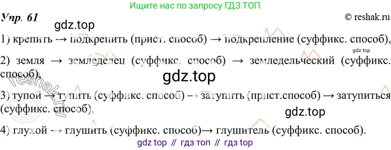 ГДЗ Русский язык, 7 класс Учебник, авторы: Разумовская Маргарита Михайловна, Львова Светлана Ивановна, Капинос Валентина Ивановна, Львов Валентин Витальевич, Сергеева Наталья Николаевна, Соловейчик Марина Сергеевна, издательство Просвещение, Москва, 2021, белого цвета, страница 25, номер 61, Решение 4