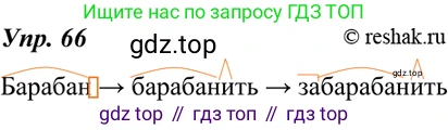 ГДЗ Русский язык, 7 класс Учебник, авторы: Разумовская Маргарита Михайловна, Львова Светлана Ивановна, Капинос Валентина Ивановна, Львов Валентин Витальевич, Сергеева Наталья Николаевна, Соловейчик Марина Сергеевна, издательство Просвещение, Москва, 2021, белого цвета, страница 27, номер 66, Решение 4