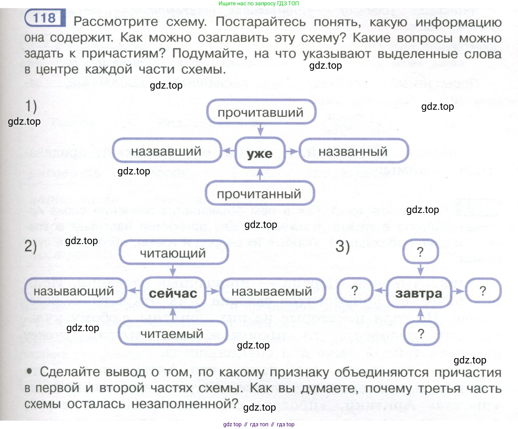 Русский язык, 7 класс Учебник, авторы: Рыбченкова Лидия Макаровна, Александрова Ольга Макаровна, Загоровская Ольга Владимировна, Нарушевич Андрей Георгиевич, Вакурова Ольга Фёдоровна, Григорьев Андрей Владимирович, Кузина Анна Николаевна, издательство Просвещение, Москва, 2019, коричневого цвета, Часть 1, страница 61, номер 118, Условие