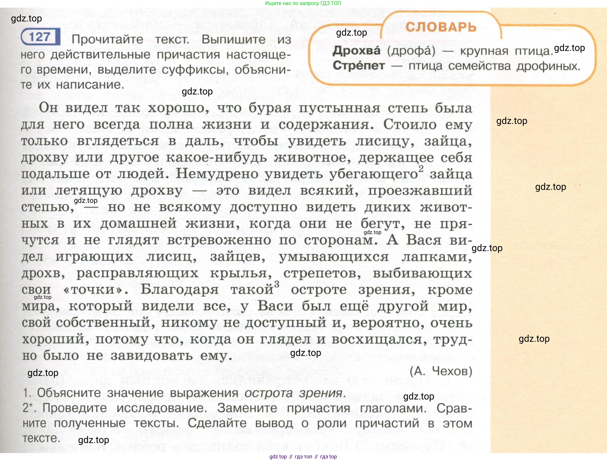Русский язык, 7 класс Учебник, авторы: Рыбченкова Лидия Макаровна, Александрова Ольга Макаровна, Загоровская Ольга Владимировна, Нарушевич Андрей Георгиевич, Вакурова Ольга Фёдоровна, Григорьев Андрей Владимирович, Кузина Анна Николаевна, издательство Просвещение, Москва, 2019, коричневого цвета, Часть 1, страница 65, номер 127, Условие